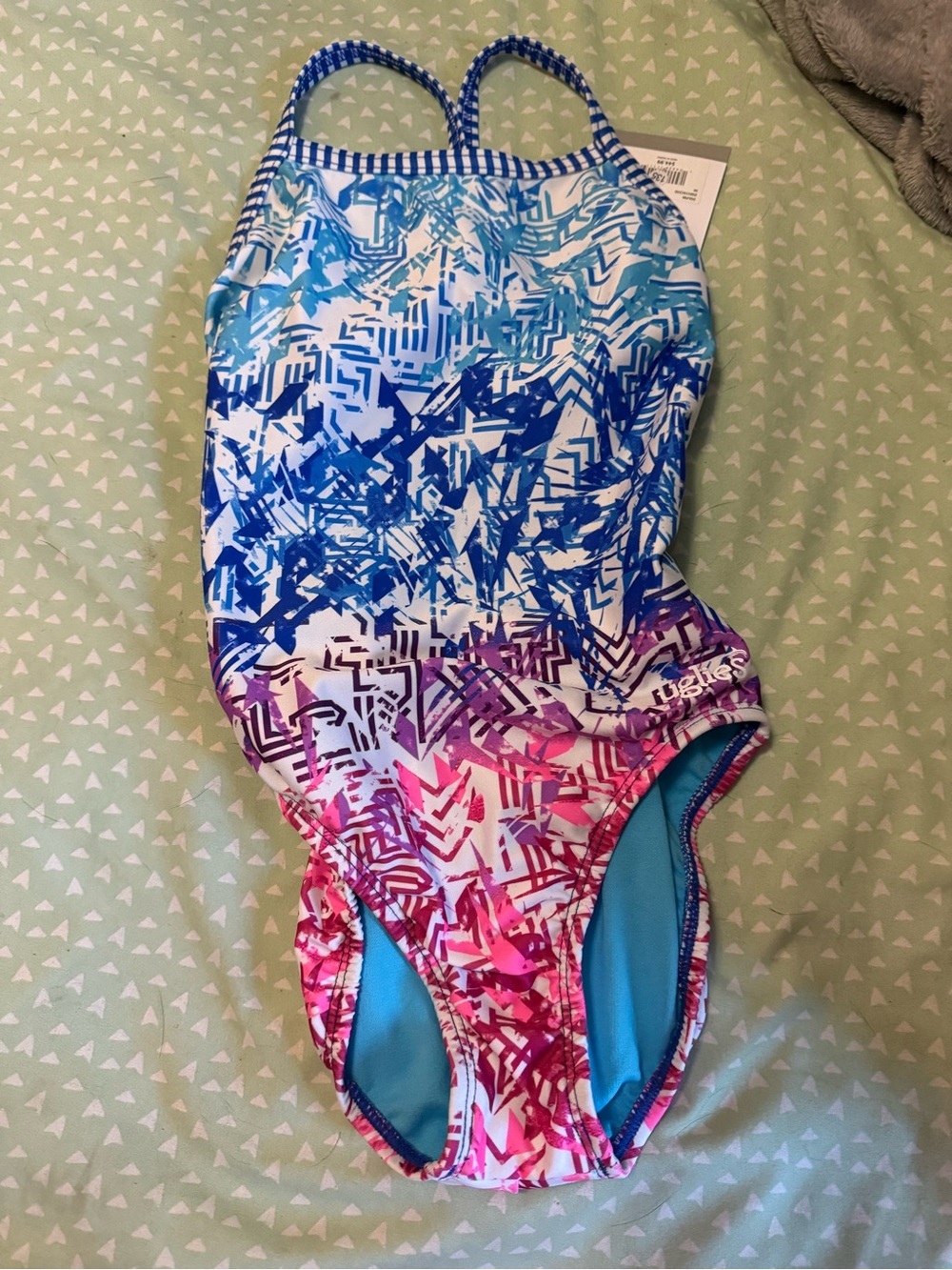 Girls' Gradient Blue-Pink One-Piece Swimsuit by Uglies